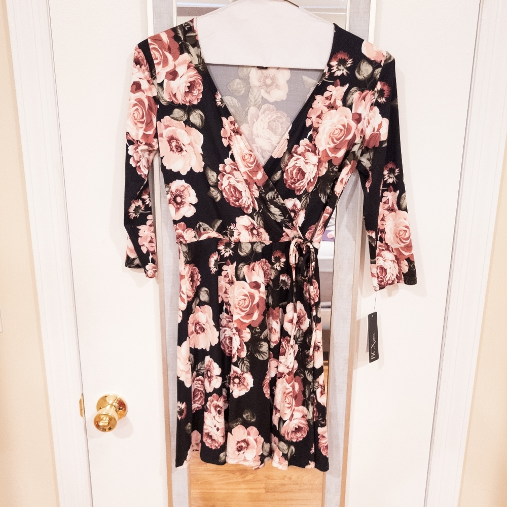 Floral wrap dress